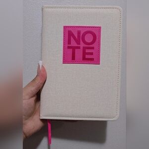 Love Notes Cream Binder with Pink Accent